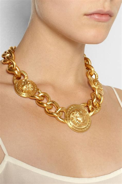 versace necklace real gold.